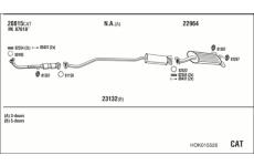 Výfukový systém WALKER HOK015526