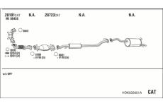Výfukový systém WALKER HOK022651A