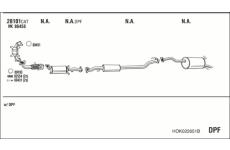 Výfukový systém WALKER HOK022651B