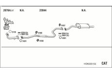 Výfukový systém WALKER HOK025155