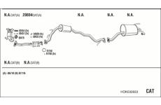 Výfukový systém WALKER HOK032833