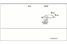Výfukový systém WALKER HOK055976