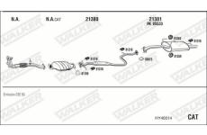 Výfukový systém WALKER HY40014