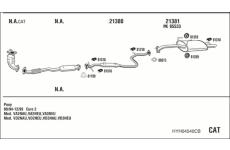 Výfukový systém WALKER HYH04540CB