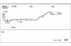 Výfukový systém WALKER HYH11139B