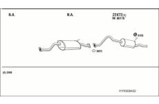 Výfukový systém WALKER HYK008422