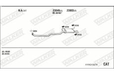 Výfukový systém WALKER HYK015974