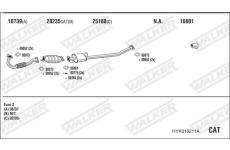 Výfukový systém WALKER HYK018211A