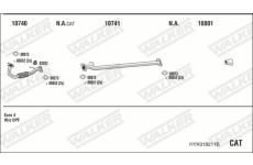Výfukový systém WALKER HYK018211B