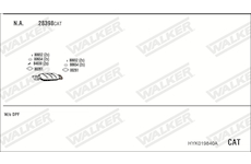 Výfukový systém WALKER HYK019840A