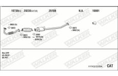 Výfukový systém WALKER HYK023309A
