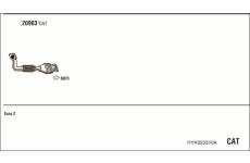 Výfukový systém WALKER HYK023310A