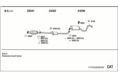 Výfukový systém WALKER HYK028580AB