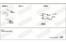 Výfukový systém WALKER HYK028580BB
