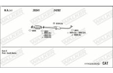 Výfukový systém WALKER HYK028585AB