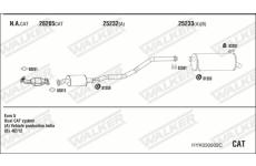 Výfukový systém WALKER HYK030902C