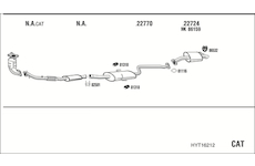 Výfukový systém WALKER HYT16212