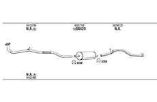 Výfukový systém WALKER IS10001