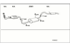 Výfukový systém WALKER KI26001