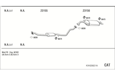 Výfukový systém WALKER KIH20821A