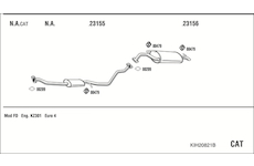 Výfukový systém WALKER KIH20821B
