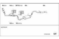 Výfukový systém WALKER KIK004426