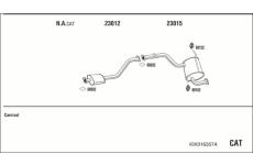 Výfukový systém WALKER KIK016357A