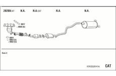 Výfukový systém WALKER KIK032041A