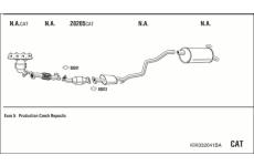 Výfukový systém WALKER KIK032041BA