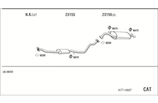 Výfukový systém WALKER KIT14887