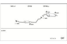Výfukový systém WALKER KIT16174