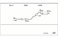 Výfukový systém WALKER KIT20821