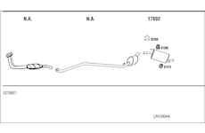 Výfukový systém WALKER LN10044