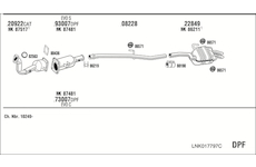 Výfukový systém WALKER LNK017797C