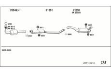 Výfukový systém WALKER LNT14191A