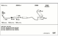 Výfukový systém WALKER LRH55967A