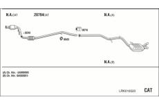 Výfukový systém WALKER LRK016520