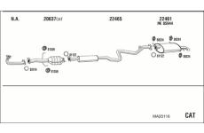 Výfukový systém WALKER MA20116