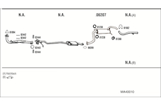 Výfukový systém WALKER MA40010
