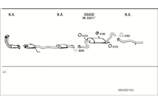 Výfukový systém WALKER MA40015A