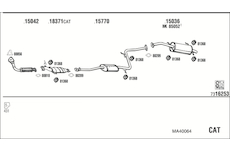 Výfukový systém WALKER MA40064