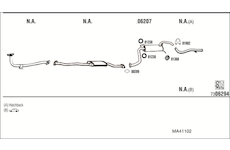 Výfukový systém WALKER MA41102