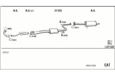 Výfukový systém WALKER MA41234