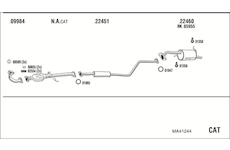 Výfukový systém WALKER MA41244