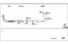 Výfukový systém WALKER MA70401
