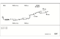 Výfukový systém WALKER MA80314A