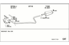 Výfukový systém WALKER MAH17104