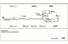 Výfukový systém WALKER MAK016682