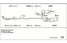 Výfukový systém WALKER MAK016686