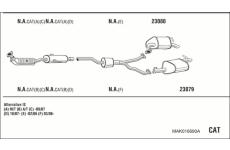 Výfukový systém WALKER MAK016690A